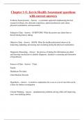 Chapter 1-5&colon; Jarvis Health Assessment questions with correct answers
