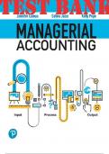 TEST BANK for Managerial Accounting 1st Edition by Cainas Jennifer, Jozsi Celina, Richmond Pope Kelly. ISBN 9780137689453, ISBN-13: 9780137689422. (Complete 12 Chapters)