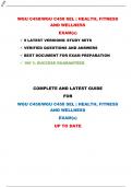 WGU C458 HEALTH&comma; FITNESS AND WELLNESS EXAMS 9 LATEST VERSIONS&sol; STUDY SETS