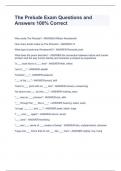 Prelude Admin EXAM BUNDLE&lpar;COMPLETE PACKAGE&rpar; Questions & Answers 100&percnt; Correct&excl;