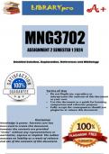 MNG3702 Assignment 2 (COMPLETE ANSWERS) Semester 1 2024 - DUE April 2024