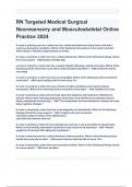 RN Targeted Medical Surgical Neurosensory and Musculoskeletal Online Practice 2024/RATED A+