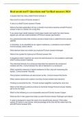 Real asvab test&excl;&excl;&excl; Questions and Verified Answers 2024