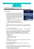 Test Bank for LPN to RN Transitions 5th Edition by Lora Claywell NEWEST VERSION