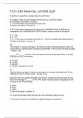 TCIC LESS THAN FULL ACCESS QUIZ