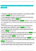 Concrete Batch Plant Operator Exam &lpar;FDOT&rpar; Actual Questions and Answers 2024
