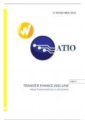 Transfer Finance and Law alle cases uitgewerkt 