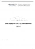 Doctor of Nursing Practice (DNP) Student Handbook