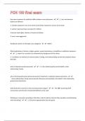PCN 100&vert;50  final exam Questions with 100&percnt; Correct Answers &vert; Updated &vert; Guaranteed A&plus;