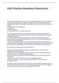 CHC Practice Questions &lpar;Scenarios&rpar; Questions and Answers  Graded A&plus;