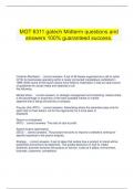  MGT 6311 gatech Midterm questions and answers 100% guaranteed success.