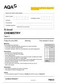 2023 AQA A-level CHEMISTRY 7405&sol;3 Paper 3 Question Paper & Mark scheme &lpar;Merged&rpar; June 2023 &lbrack;VERIFIED&rsqb;