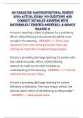 RN TARGETED GASTROINTESTINAL NEWEST 2024 ACTUAL EXAM 100 QUESTIONS AND CORRECT DETAILED ANSWERS WITH RATIONALES &lpar;VERIFIED ANSWERS&rpar; &period;ALREADY GRADED A