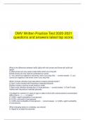   DMV Written Practice Test 2020-2021 questions and answers latest top score&period;