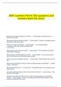 DMV Certification bundled exam questions and answers.