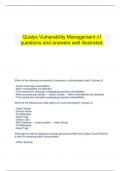   Qualys Vulnerability Management v1 questions and answers well illustrated.