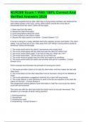 NUR208 Exam 1 With 100&percnt; Correct And Verified Answers 2024
