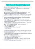 A306 Exam &num;3 Rated 100&percnt; Correct&excl;&excl;