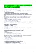NUR208 Exam 1 With 100&percnt; Correct And Verified Answers 2024