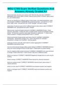 WGU C785 Exam Verified Questions And Answers Already Graded A&plus;