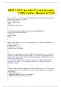 NFPT 100 Exam with Correct Answers 100&percnt; Verified Graded A 2024 Update