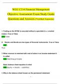 WGU C214 Objective Assessment Exam Study Guide Questions and Answers Updated (2024/2025) (Verified Answers)