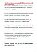 NUrs664C Midterm Exam Q&A &lpar;100&percnt; Correct Answers&rpar; Latest Update 2024