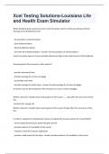 Louisiana Life and Health Insurance Bundled Exams with complete solution