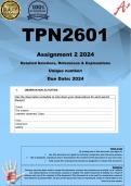 TPN2601 Assignment 2 (COMPLETE ANSWERS) 2024 
