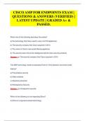 CISCO AMP FOR ENDPOINTS EXAM &vert;  QUESTIONS & ANSWERS &lpar;VERIFIED&rpar; &vert;  LATEST UPDATE &vert; GRADED A&plus; &  PASSED&period;