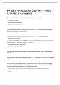  PN3001 FINAL EXAM 2024 WITH 100% CORRECT ANSWERS