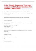 Using Triangle Congruence Theorems Assignment 100&percnt; Exam Questions And Answers Latest Update