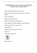 Pathophysiology-Chapter 18 Urinary System Disorders Questions With Complete Solutions