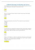 Arithmetic Reasoning Test Questions and Answers
