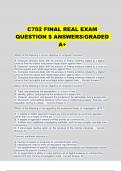C702 FINAL REAL EXAM QUESTION $ ANSWERS/GRADED A+ 