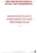INET HESI RN EXIT EXAM V2  ACTUAL TEST SCREENSHOTS