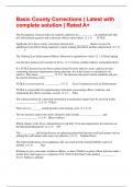 Basic County Corrections &vert; Latest with complete solution &vert; Rated A&plus;