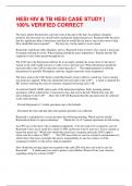 HESI HIV & TB HESI CASE STUDY &vert; 100&percnt; VERIFIED CORRECT