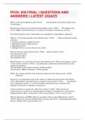 PCOL 838 FINAL &vert; QUESTIONS AND ANSWERS &vert; LATEST 2024&sol;25