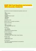 SCMT 364 Final Questions and answers&comma;  100&percnt; Accurate&period; Graded A&plus;&sol; &sol; latest Exam prediction paper 2024&sol;25 APPROVED&sol;