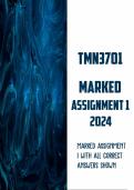 TMN3701 Exam Pack and Assignment 1 For 2024