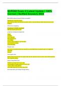 NUR208 Exam 2 &vert;Latest Update &vert; 100&percnt; Correct &vert; Verified Answers 2024