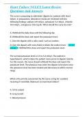 Heart Failure NCLEX Latest Review Questions And Answers