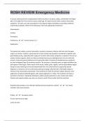 ROSH REVIEW Emergency Medicine 412 Questions with 100&percnt; Correct Answers &vert; Updated 2024 &vert; Guaranteed A&plus;&vert;161 Pages