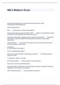 NM II Midterm and final Questions With Complete Solutions