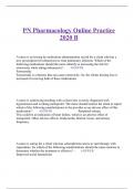 PN Pharmacology Online Practice 2020 B