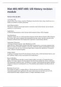 HIST-405&colon; US History revision module