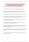 Final Exam Progression Field Tech III to IV Final Questions and Answers Verified 2024