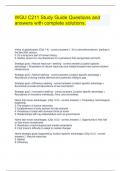 WGU C211 Study Guide Questions and answers with complete solutions&period;