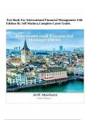 Test Bank For International Financial Management 13th Edition By Jeff Madura&comma; Complete Latest Guide&period;